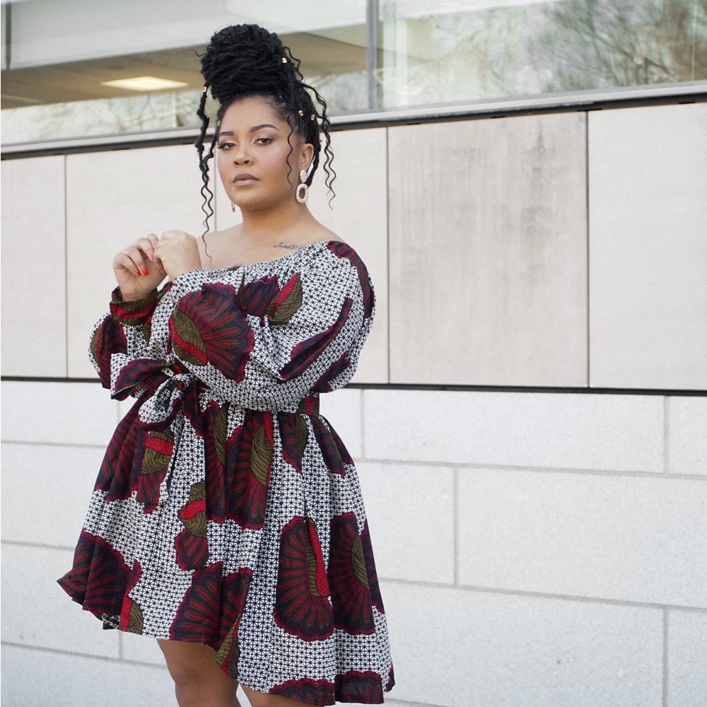 Grass Fields Asymmetric Dress